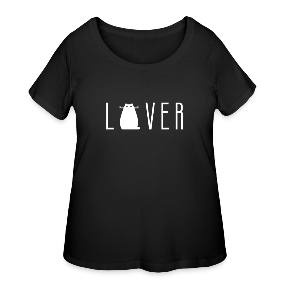 Fat Cat - Women’s Curvy T-Shirt - black