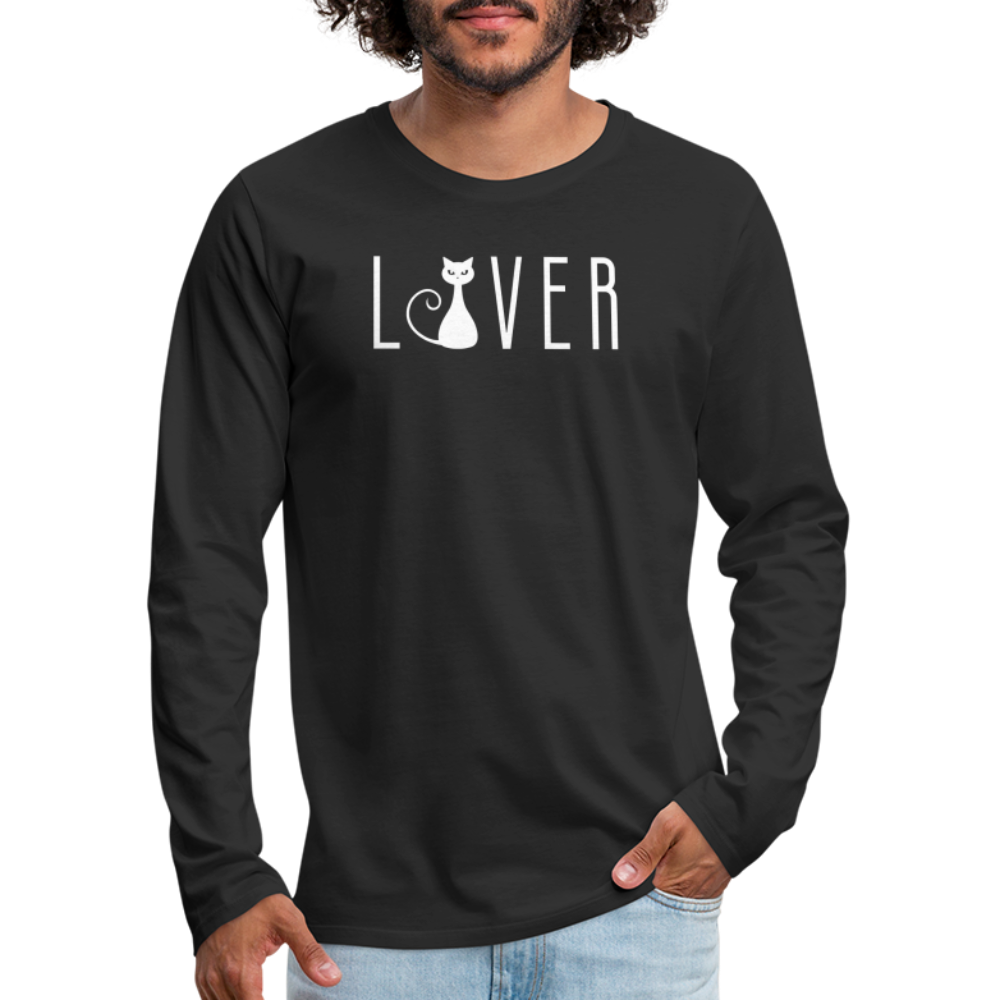 Skinny Cat Lover - Men's Premium Long Sleeve T-Shirt - black